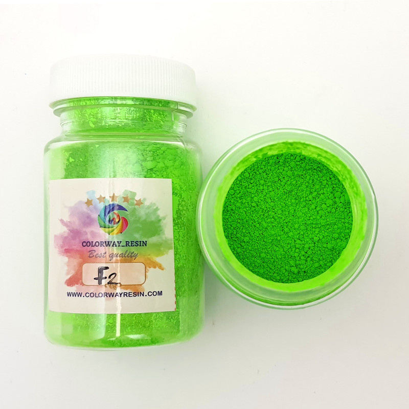 پودر رنگ رزین کالروی مدل فلورسنت حجم 35 میلی‌لیتر