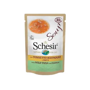 پوچ گربه شسیر مدل Tuna & Pumpkin وزن 85 گرم