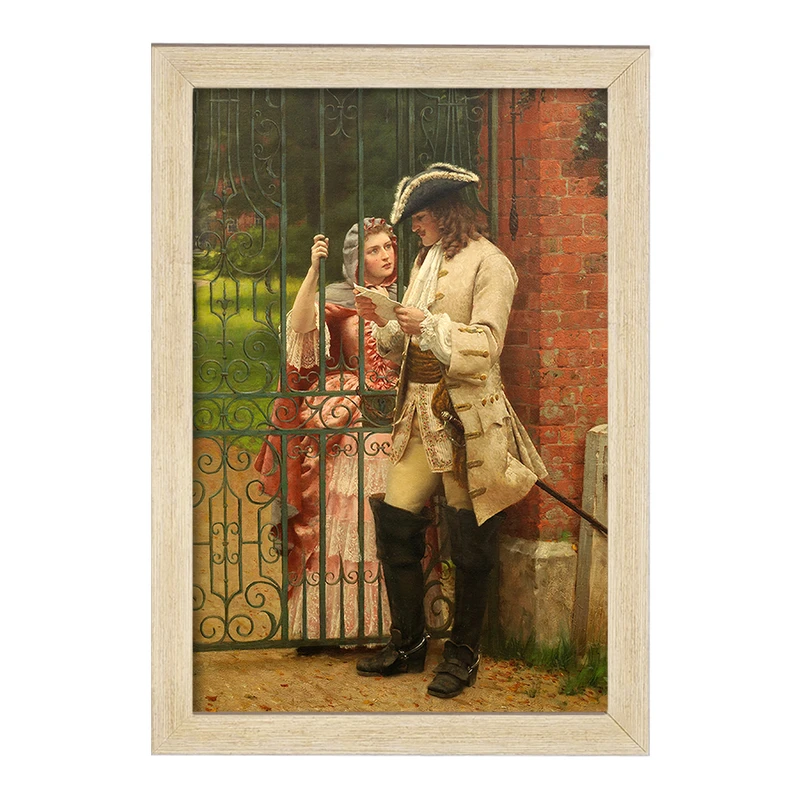 تابلو خندالو مدل نقاشی چه بگویم اثر ادموند بلر لیتون کد F12468