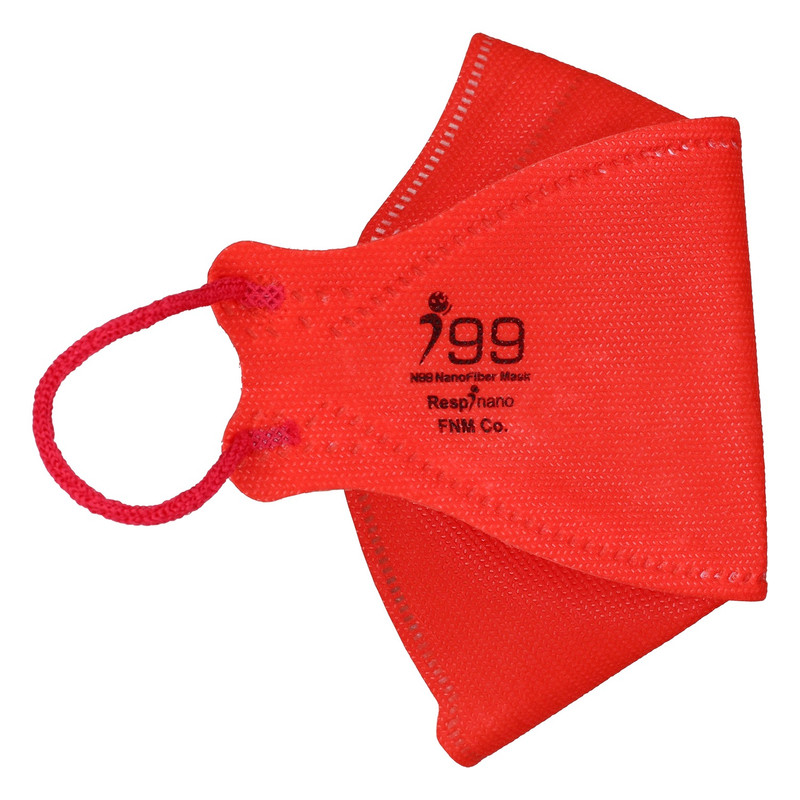ماسک تنفسی ریما مدل سه بعدی N99 نانو کد Red-F99 بسته 25 عددی