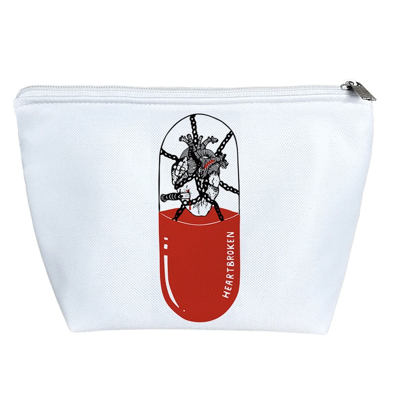 کیف لوازم آرایش دخترانه خندالو مدل قرص شکست قلبی کد 8061