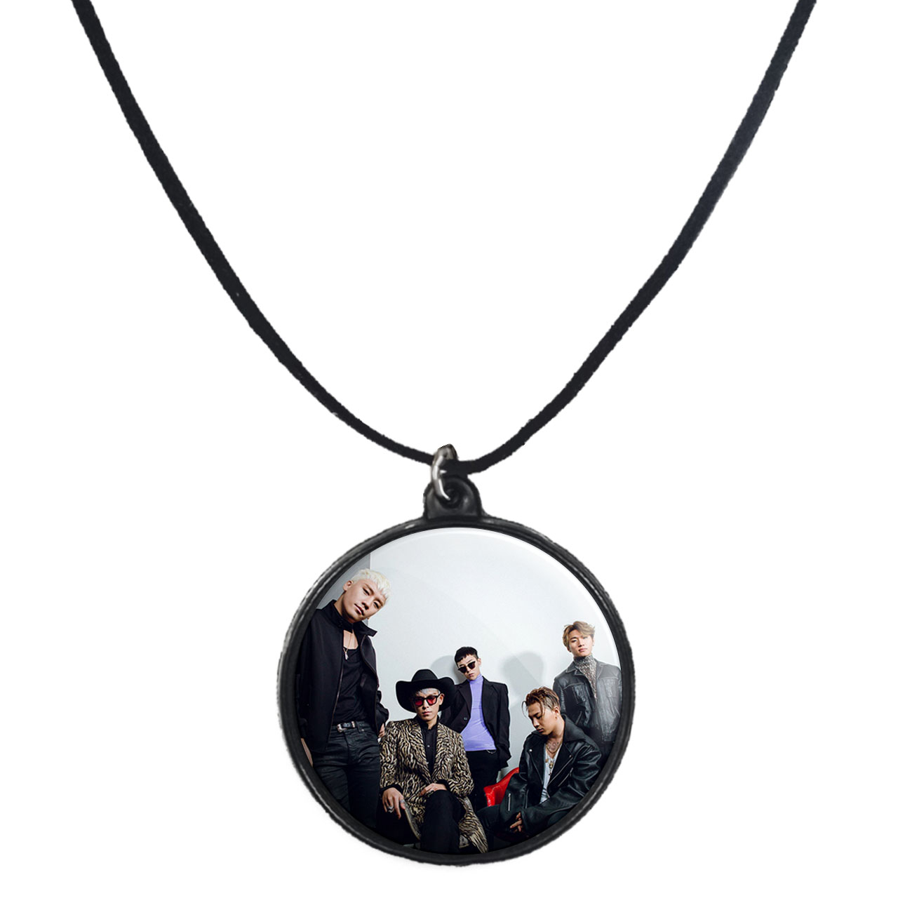 گردنبند پرمانه طرح گروه موسیقی BIG BANG کد pmb.15138 مدل دو طرفه