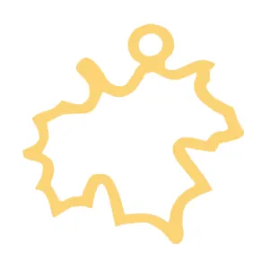 آویز گردنبند طلا 18 عیار زنانه رزالیا مدل برگ