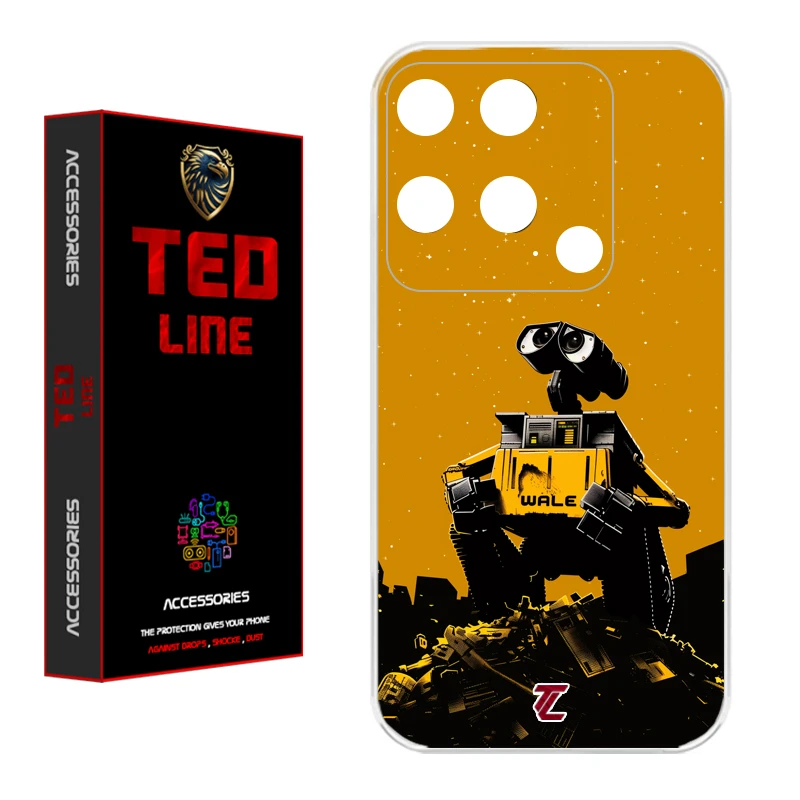 کاور تد لاین طرح ربات والی کد 1133 مناسب برای گوشی موبایل شیائومی Redmi 10C / Poco C40