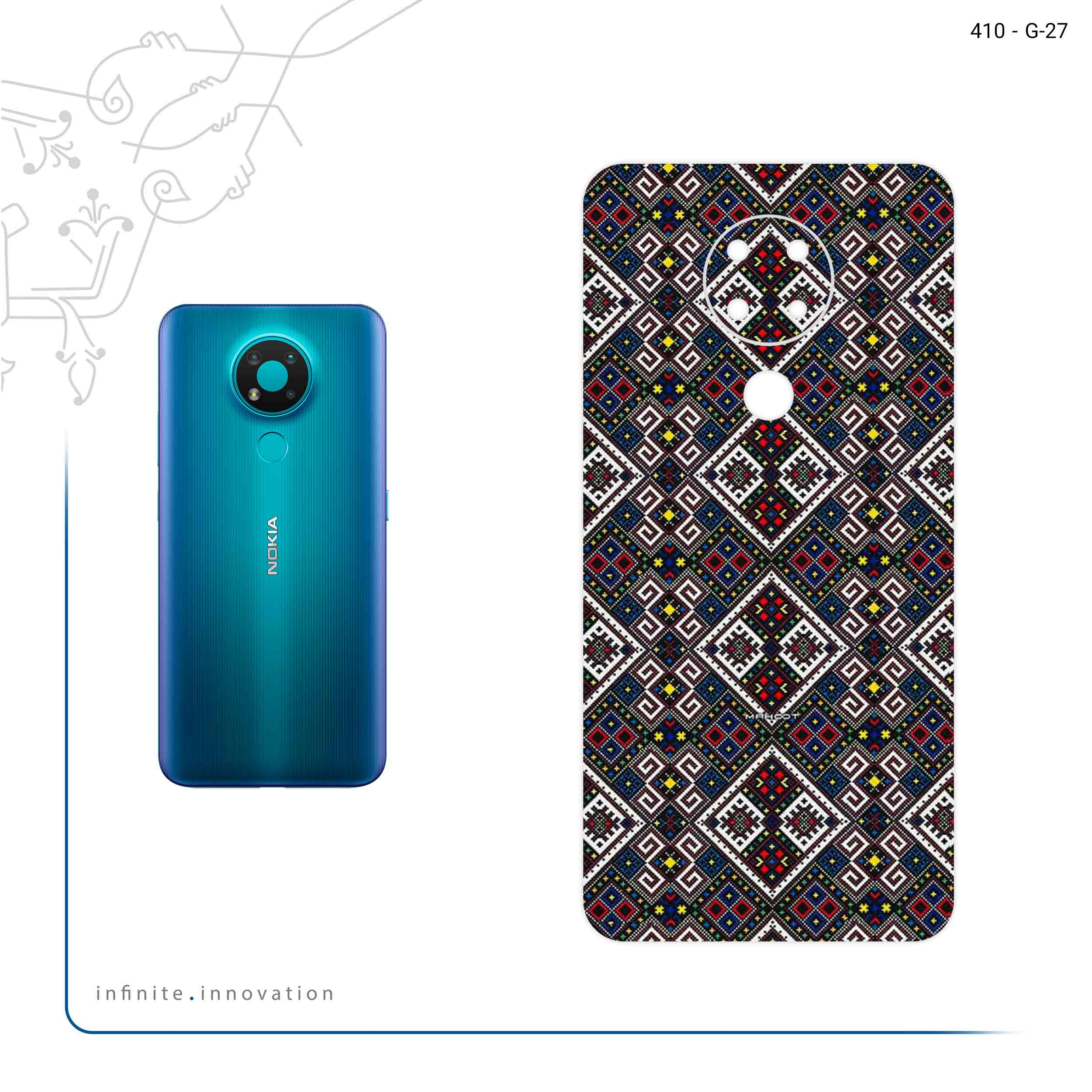 برچسب پوششی ماهوت مدل SISTAN Needlework 1 مناسب برای گوشی موبایل نوکیا 3.4