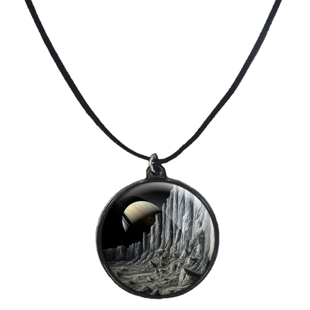 گردنبند پرمانه طرح سیاره ها کد pmb.25123 مدل دو طرفه