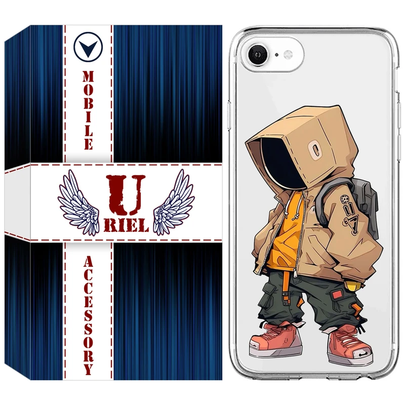 کاور یوریل مدل Clear کد 39 طرح پسر مناسب برای گوشی موبایل اپل iPhone 7 / 8 / SE 2020 / SE 2022