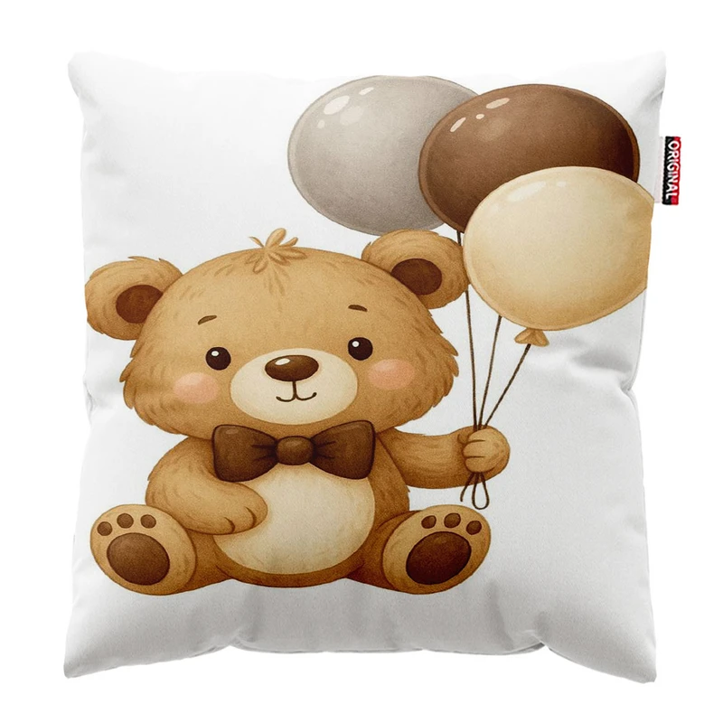 کوسن پاد آفرین مدل خرسی کد 1417 سایز 30*30 سانتی متر