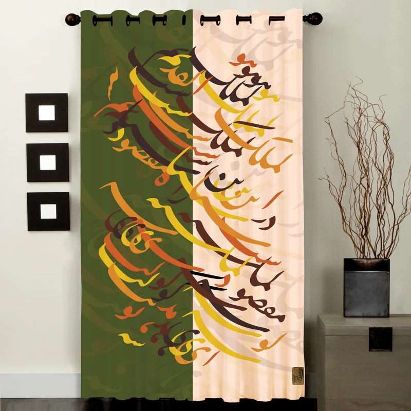 پرده رنس مدل CC1-50422 سایز 138x290سانتی متر 