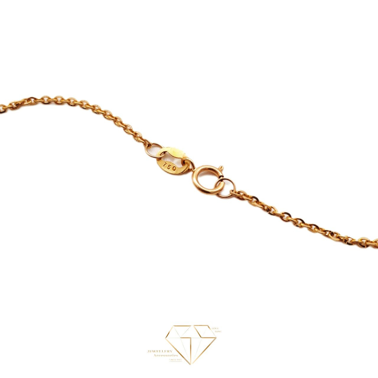 زنجیر طلا 18 عیار زنانه گل سنگ مدل فلامینگو 40 زنجیر طلا 18 عیار زنانه گل سنگ مدل فلامینگو 40