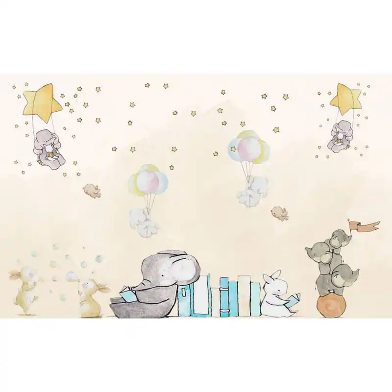 پوستر دیواری اتاق کودک طرح فیل کوچولو مدل 1182