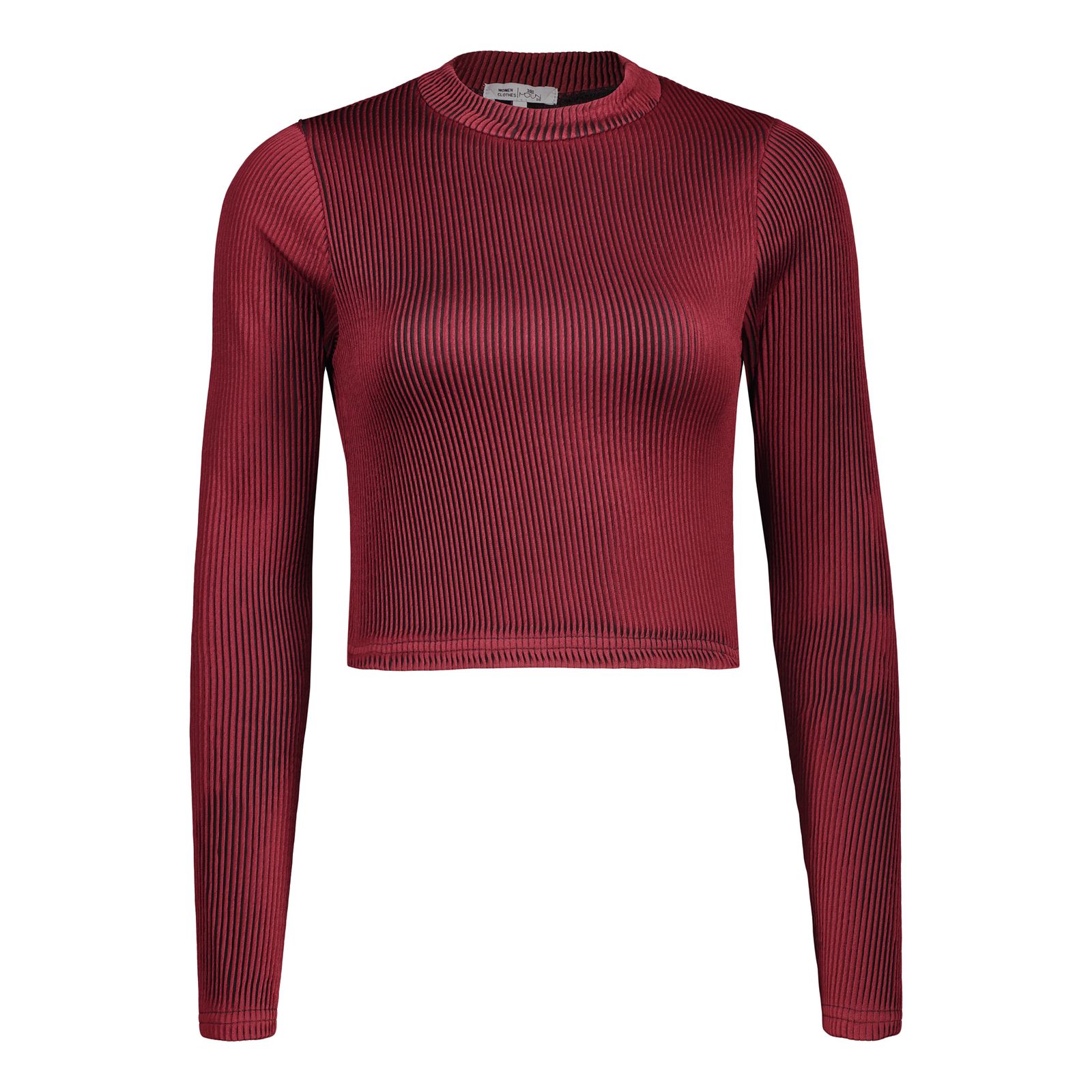 کراپ تیشرت آستین بلند زنانه مونسا مدل 41082410003-70 - - 1