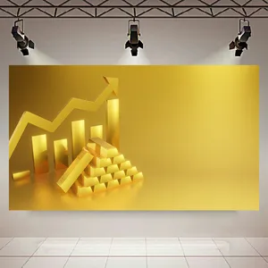 تابلو بوم طرح مخمل طلا مدل سود و بیزینس کد AR305208