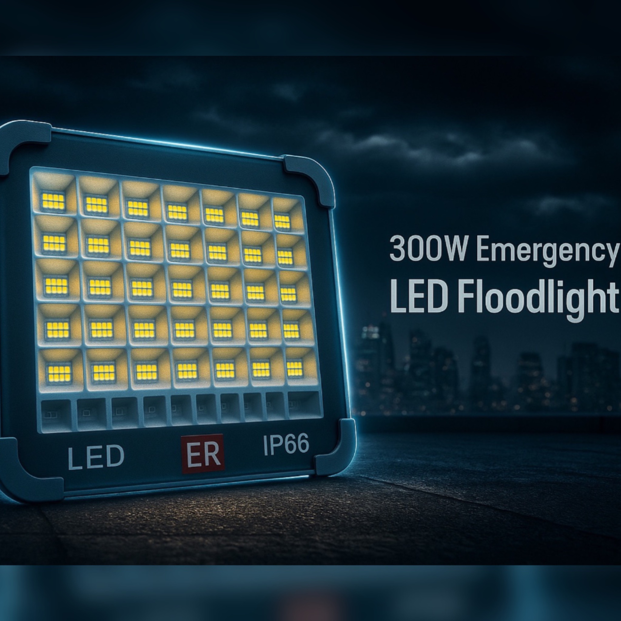 چراغ کمپینگ ای ار مدل 300w-6battry با نور مهتابی