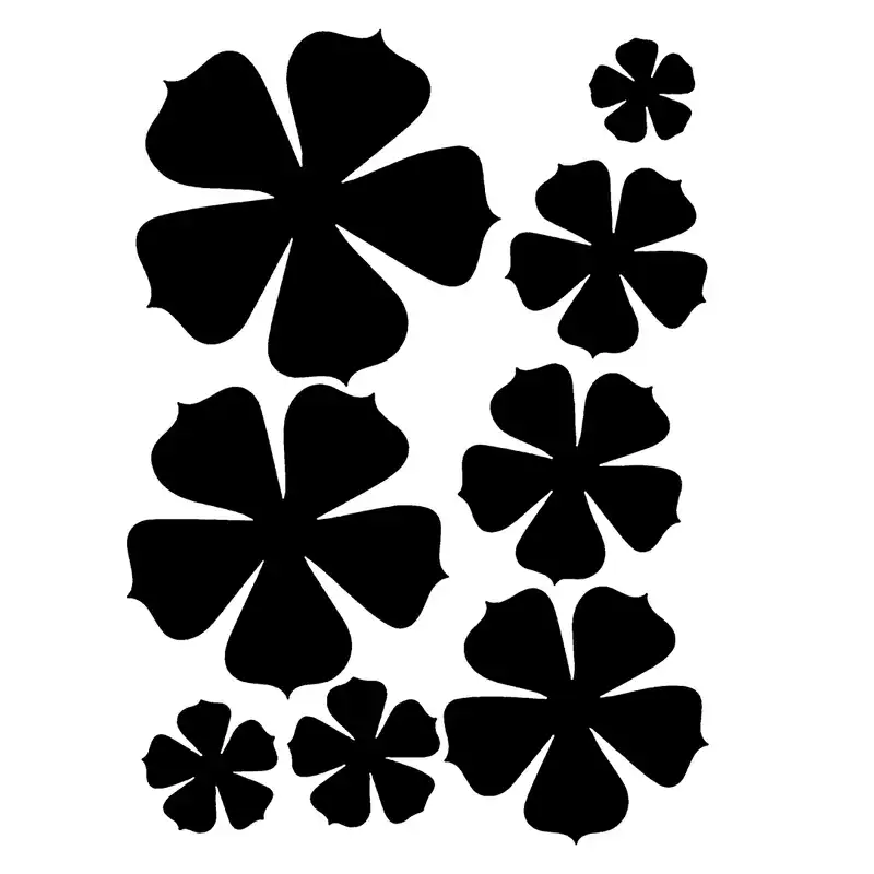 شابلون باتیس آرت طرح گلبرگ کد 581