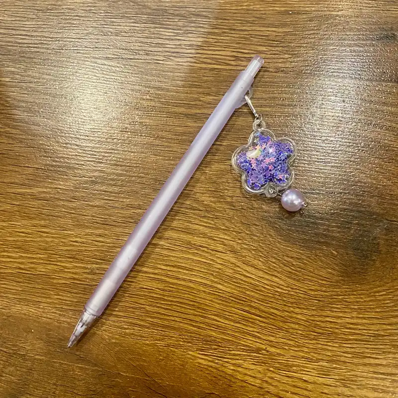 مداد نوکی 0.5 میلی متری مدل الماس دار طرح ستاره شیشه ای