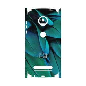 MAHOOT Green Feather-FullSkin Cover Sticker for Motorola Moto Z2 Play