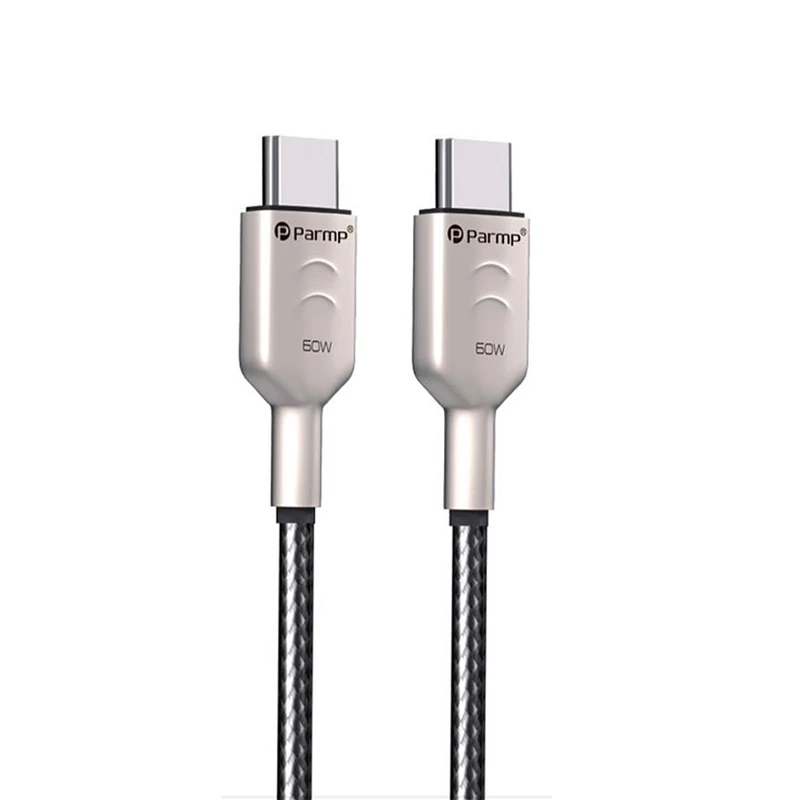 کابل USB-C پارمپ مدل PUDC-24CC1M 60W طول 1 متر