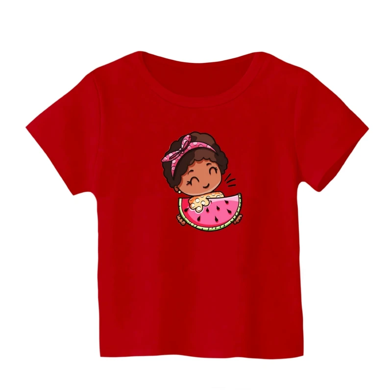 تی شرت آستین کوتاه بچگانه مدل دخترک یلدایی کد 37