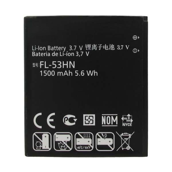 باتری موبایل مدل FL-53HN ظرفیت 1500 میلی آمپر ساعت مناسب برای گوشی موبایل ال جی Optimus 2X / Optimus 3D