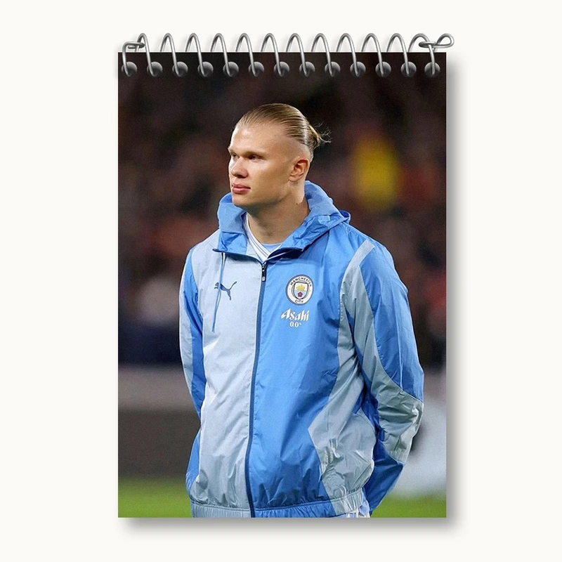 دفتر یادداشت 50 برگ خندالو مدل ارلینگ هالند (Erling Haaland) کد 36357