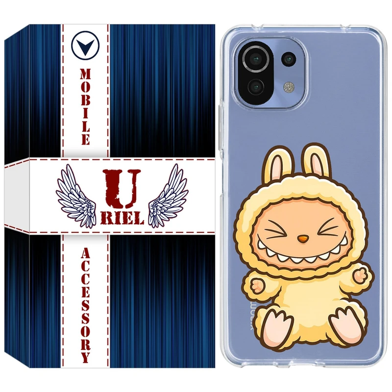 کاور یوریل مدل Clear کد 135 طرح لبوبو Labubu مناسب برای گوشی موبایل شیائومی Mi 11 Lite / 11 Lite 5G NE