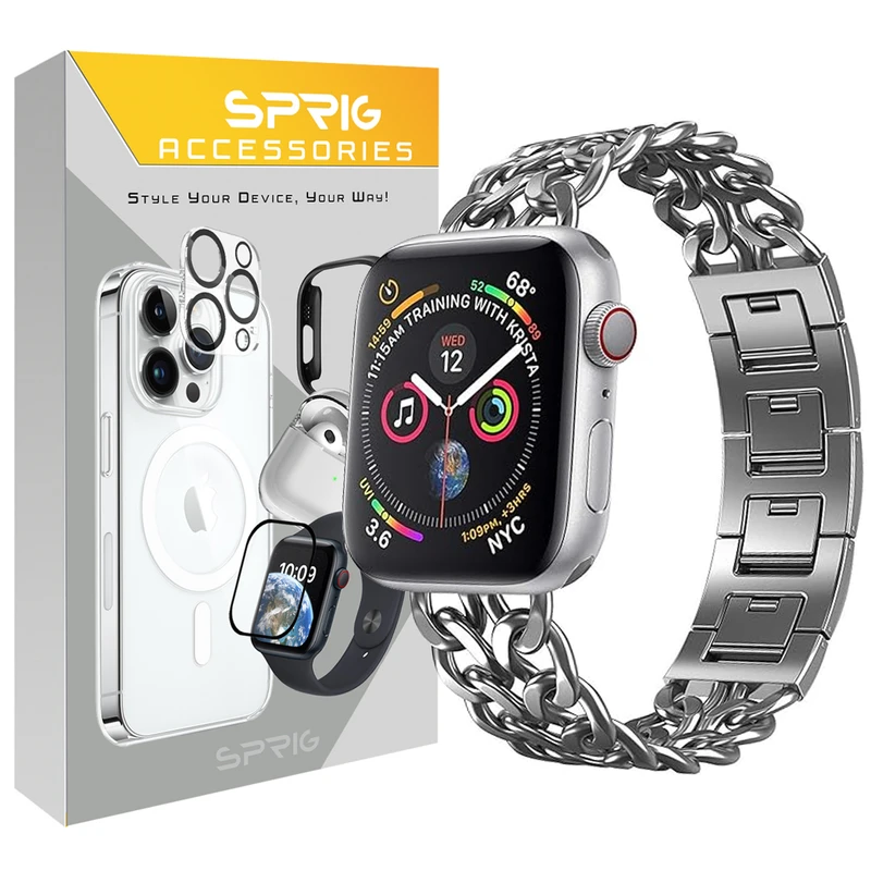 بند اسپریگ مدل CTR-2 مناسب برای اپل واچ 42 / 44 / 45 / 49 میلی متر