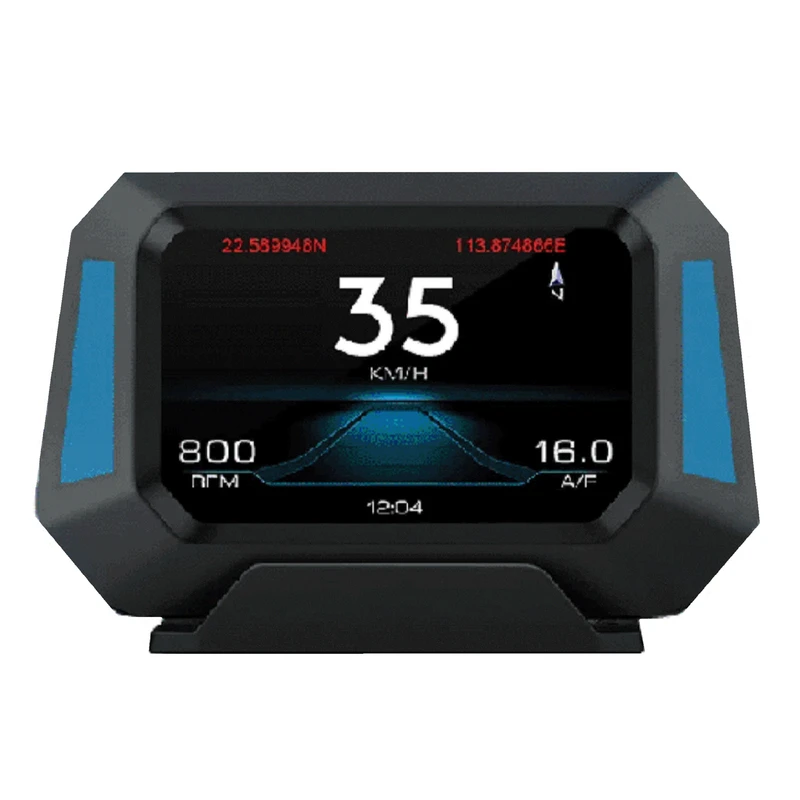 نمایشگر هدآپ خودرو مدل شیب سنج