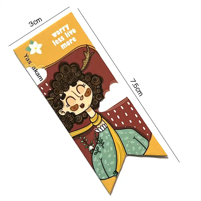 نشانگر کتاب یاس آکام مدل دخترانه مجموعه 4 عددی