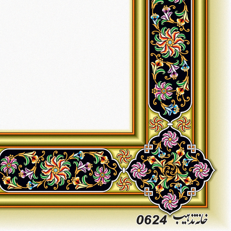 کاغذ تذهیب A5 خانه تذهیب طرح گل فرنگ کد 0624 بسته 100عددی کاغذ تذهیب A5 خانه تذهیب طرح گل فرنگ کد 0624 بسته 100عددی