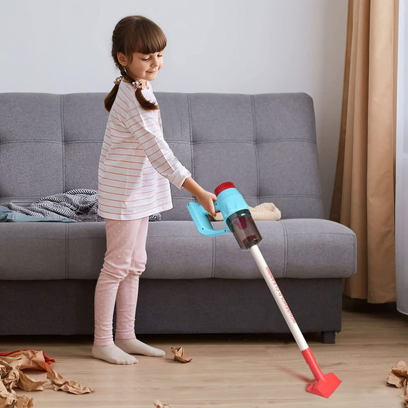 جاروبرقی اسباب بازی مدل Vacuum Cleaner موزیکال چراغدار کد HJ609