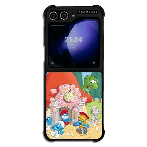AKAM AMC-WSGZFLIP5-SMURFS-6 Cover For Samsung Galaxy Z Flip 5