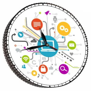 ساعت دیواری مدل دنیای دیجیتال