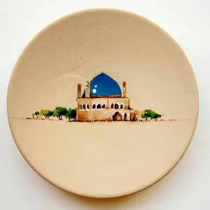 بشقاب دیوار کوب  سفالی مدل ۰۰۵