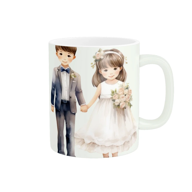 ماگ پاد آفرین طرح عروس و داماد مدل عروسی کد 1941