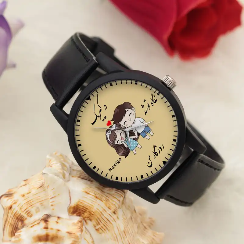 ساعت مچی عقربه ای ناکسیگو مدل درگیر یک نگاه تو شد روزگار من کد LF12614