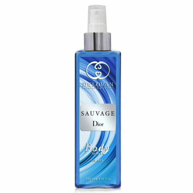 بادی اسپلش مردانه دلوان مدل Sauvage حجم 250 میلی لیتر