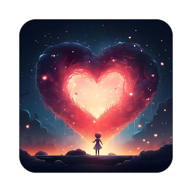 زیر لیوانی کاکتی مدل عاشقانه کد mp11027