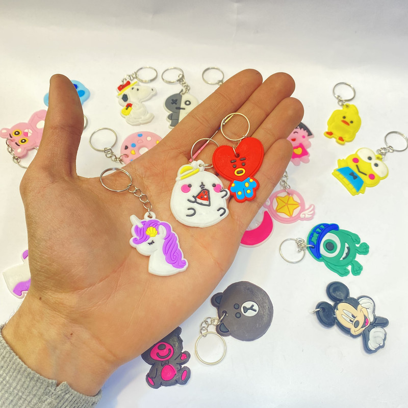 جاکلیدی مدل سیلیکونی فانتزی بسته 25 عددی