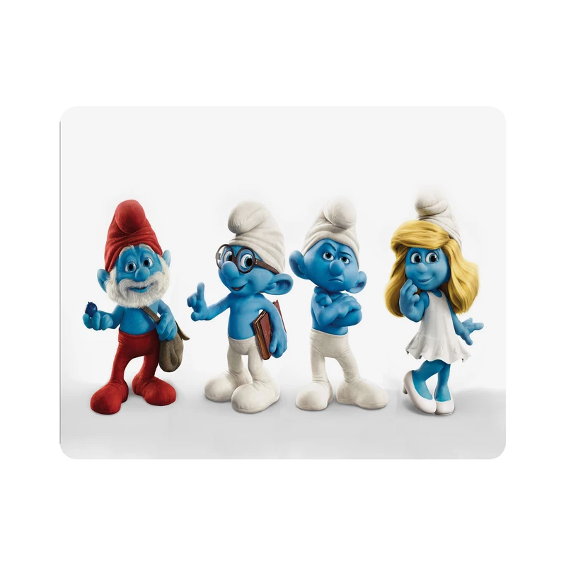 ماوس پد اطلس آبی طرح کارتون اسمورف ها  مدل T6266