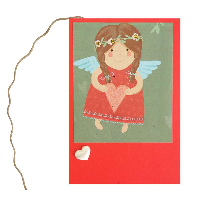 کارت پستال مدل کارت هدیه طرح فرشته عاشق کد ang.4 مجموعه 4 عددی