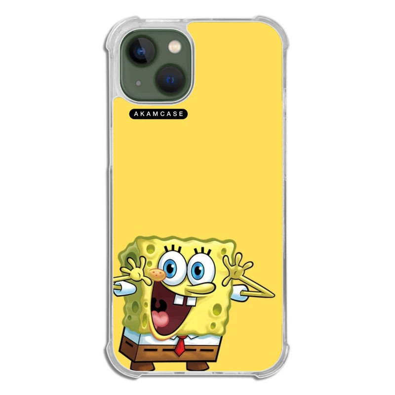 کاور آکام مدل AMC-WTA13-SPONGE BOB11 مناسب برای گوشی موبایل اپل iPhone 13