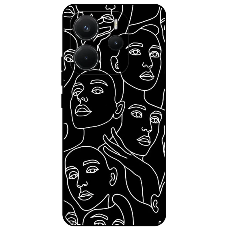 کاور مگافون طرح دخترانه مدل 7762 مناسب برای گوشی موبایل شیائومی Redmi Note 14 4G