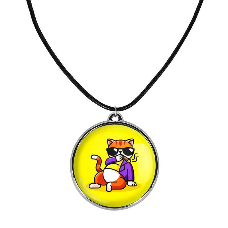 گردنبند خندالو مدل حیوانات بامزه گربه کد 2836628367