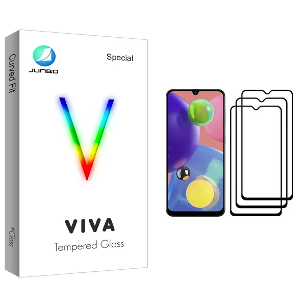 محافظ صفحه نمایش جانبو مدل Viva Glass مناسب برای گوشی موبایل سامسونگ Galaxy A70s بسته سه عددی