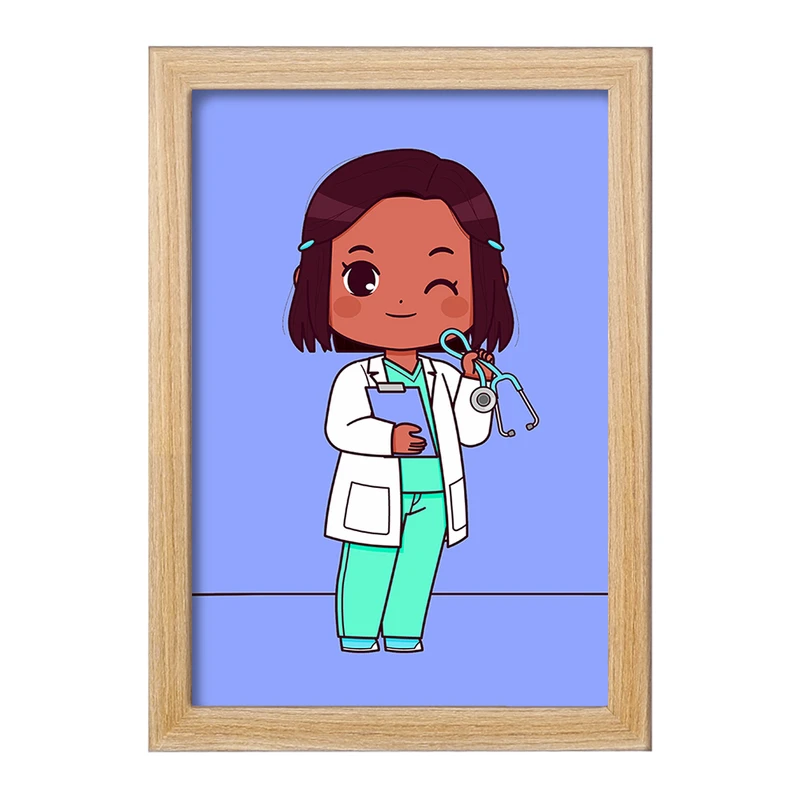تابلو خندالو مدل پزشک و پرستار کودکانه کد 36489