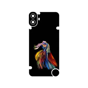 MAHOOT Rainbow Hair Digital Art Cover Sticker for Nothing CMF Phone 1