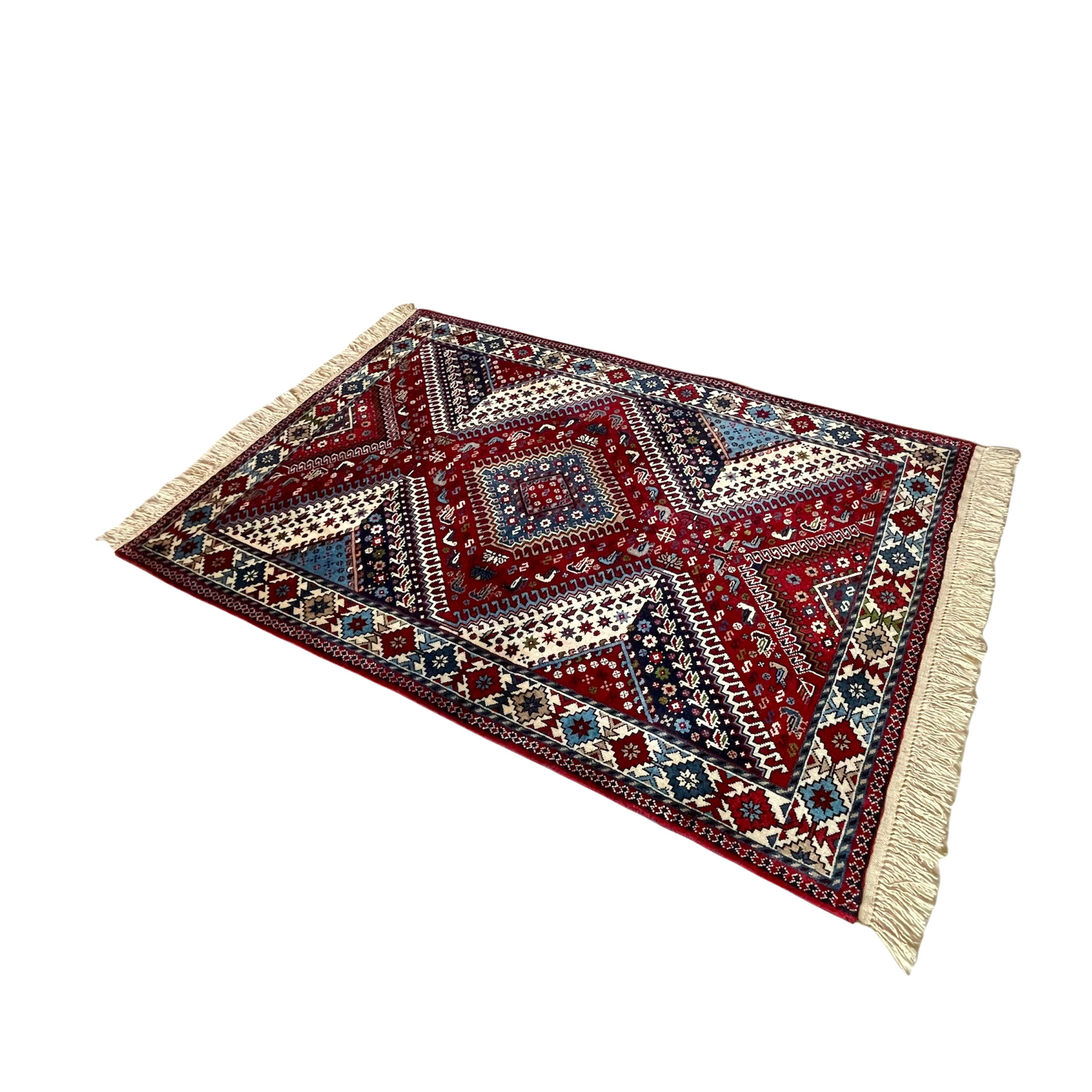 فرش دستباف ذرع و نیم یلمه قشقایی کد 1016