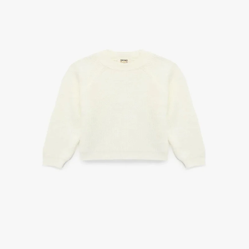 پلیور یقه گرد دخترانه کوتون مدل 6WKG90007HT