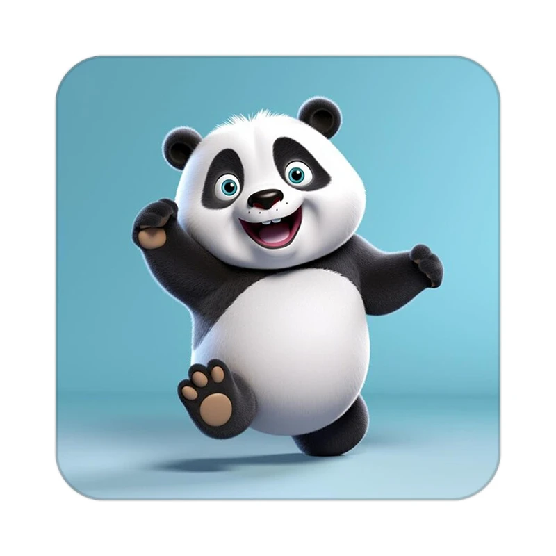 زیر لیوانی کاکتی طرح حیوانات کارتونی مدل mp28476